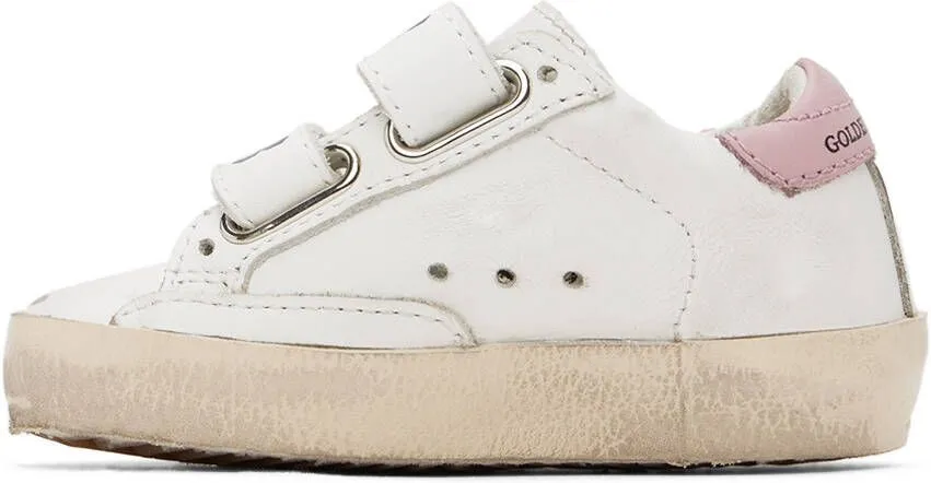 Golden Goose Baby White Old School Sneakers