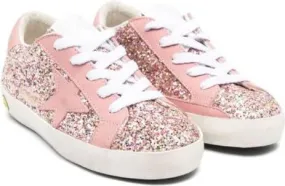 Golden Goose Kids Super-Star glitter-detail sneakers Pink