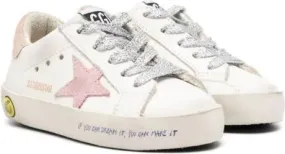 Golden Goose Kids Super Star leather sneakers White