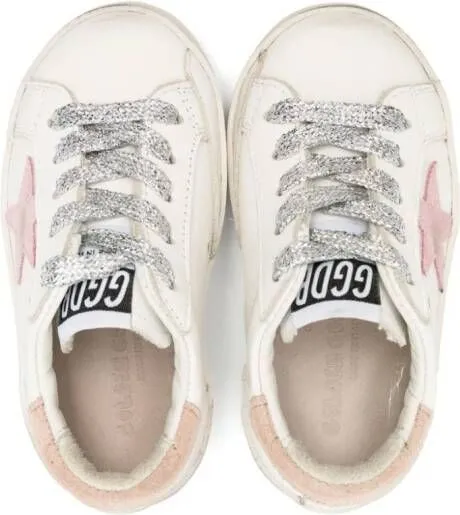 Golden Goose Kids Super Star leather sneakers White