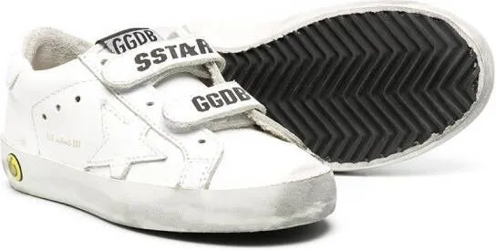 Golden Goose Kids Superstar touch strap sneakers White