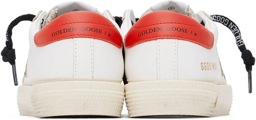 Golden Goose Kids White May Sneakers