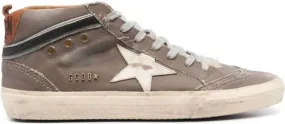 Golden Goose Mid Star distressed-effect sneakers Brown