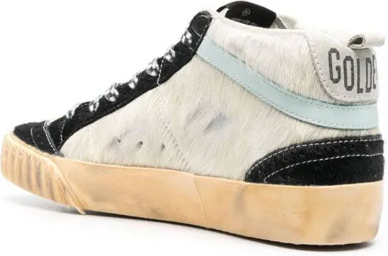 Golden Goose Mid Star lace-up sneakers Neutrals