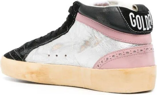 Golden Goose Mid-Star panelled sneakers Black