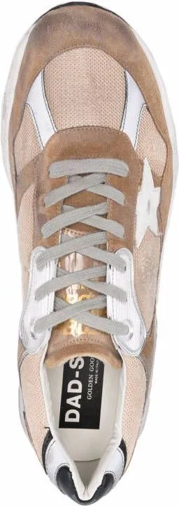 Golden Goose star-patch panelled sneakers Brown