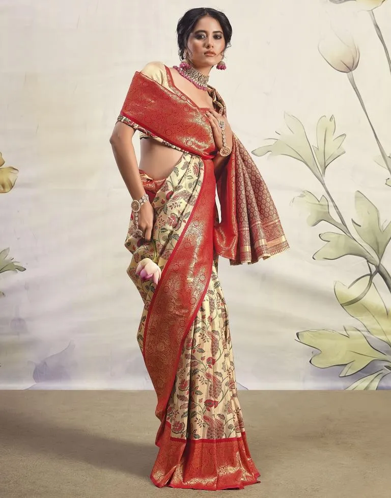 Golden Silk Woven Sarees