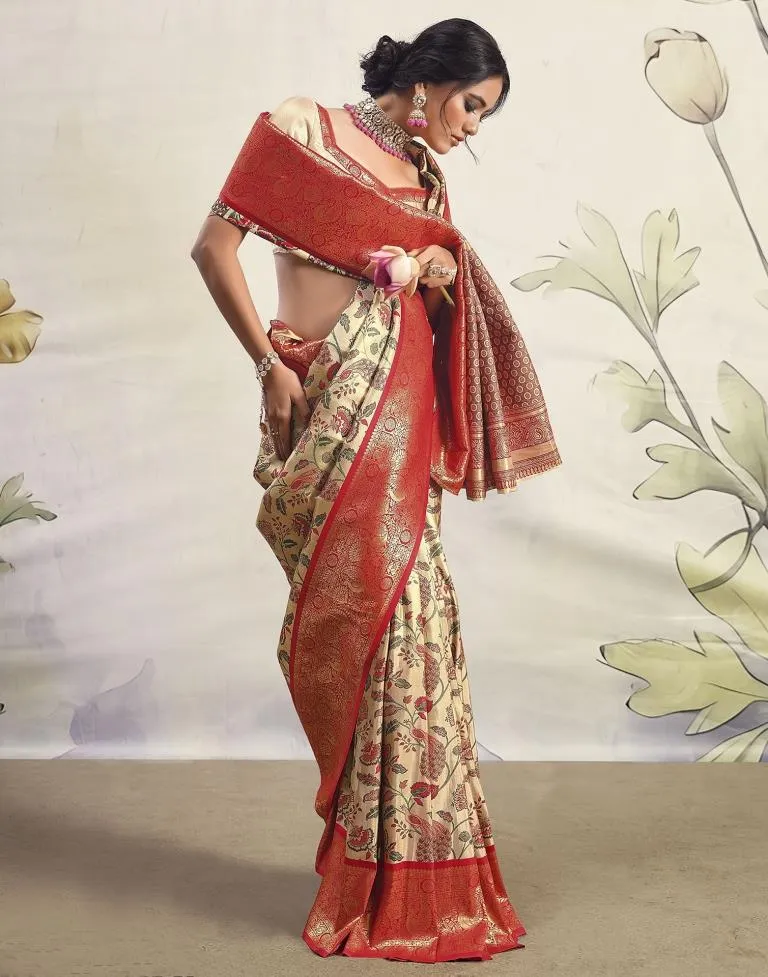 Golden Silk Woven Sarees