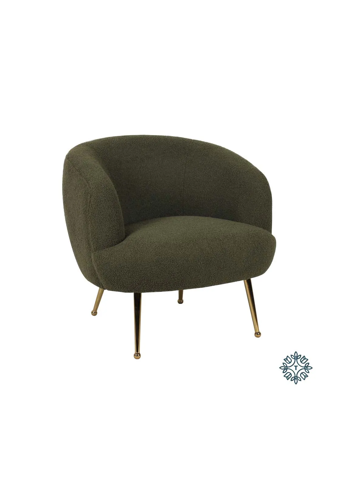 Harper Accent Chair Boucle - Green