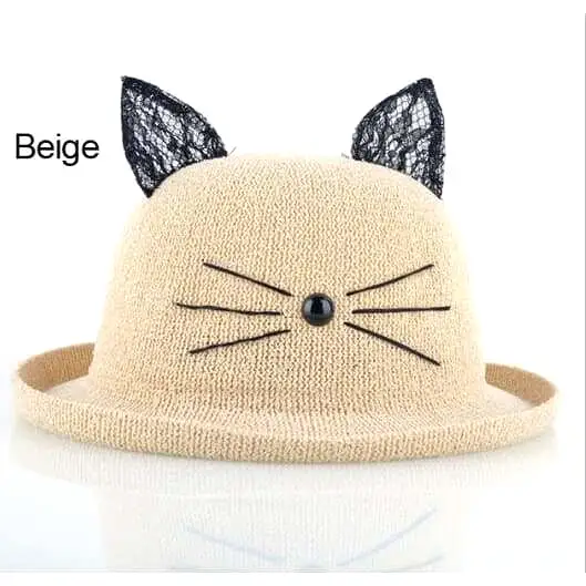 Hat Drag Kitten (Beige)