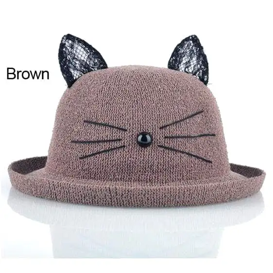 Hat Drag Kitten (Brown)