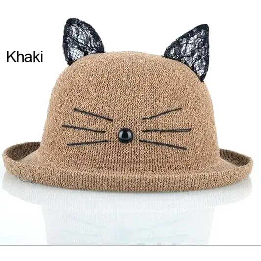 Hat Drag Kitten (Khaki)