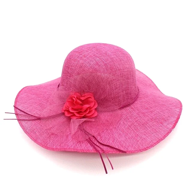 Hat Drag Linen (Fuchsia)