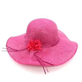 Hat Drag Linen (Fuchsia)