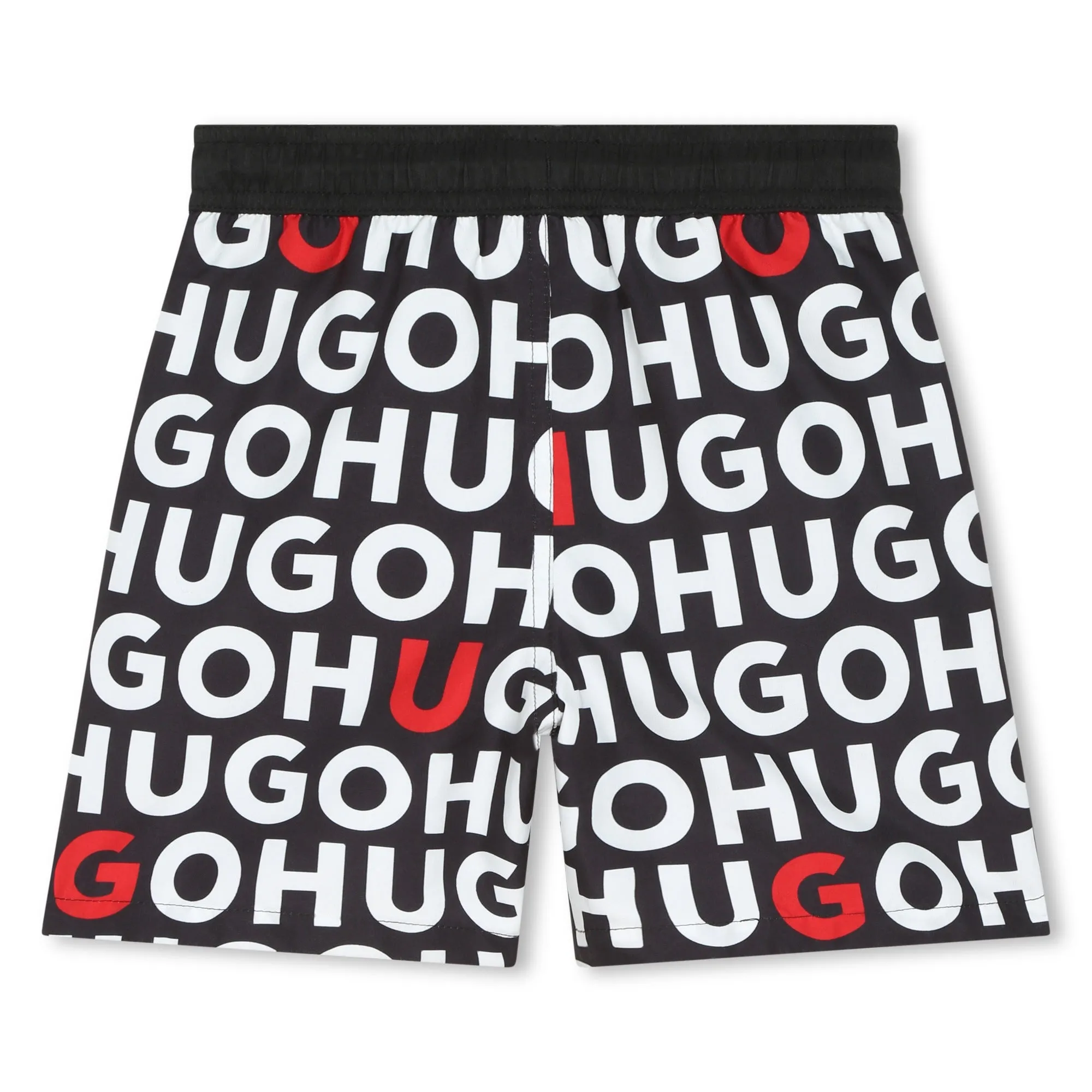 Hugo Swim Shorts All Over Logo Black