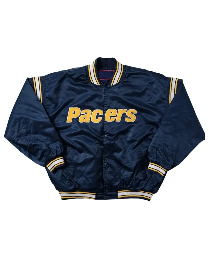 Indiana Pacers NBA Varsity Satin Jacket - William Jacket