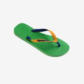 Infradito Havaianas Uomo Brasil Mix Leaf Green/Marine Blue Ciabatte in gomma mare piscina E2023