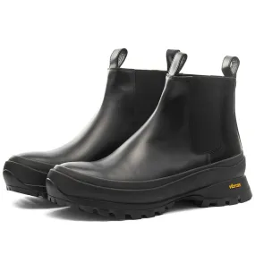 Jil Sander Leather Commando Chelsea BootBlack