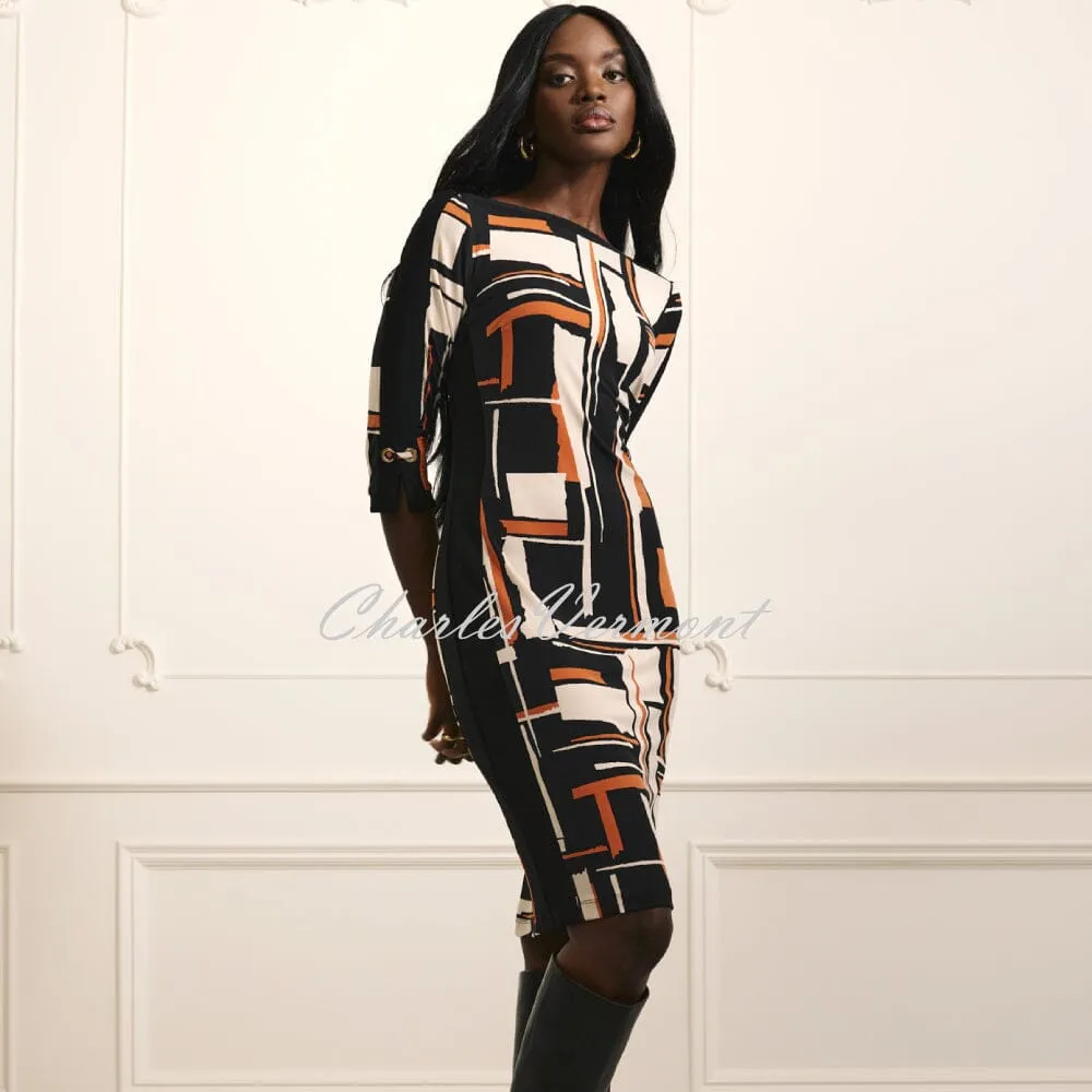 Joseph Ribkoff Geometric Print Dress - Style 233173