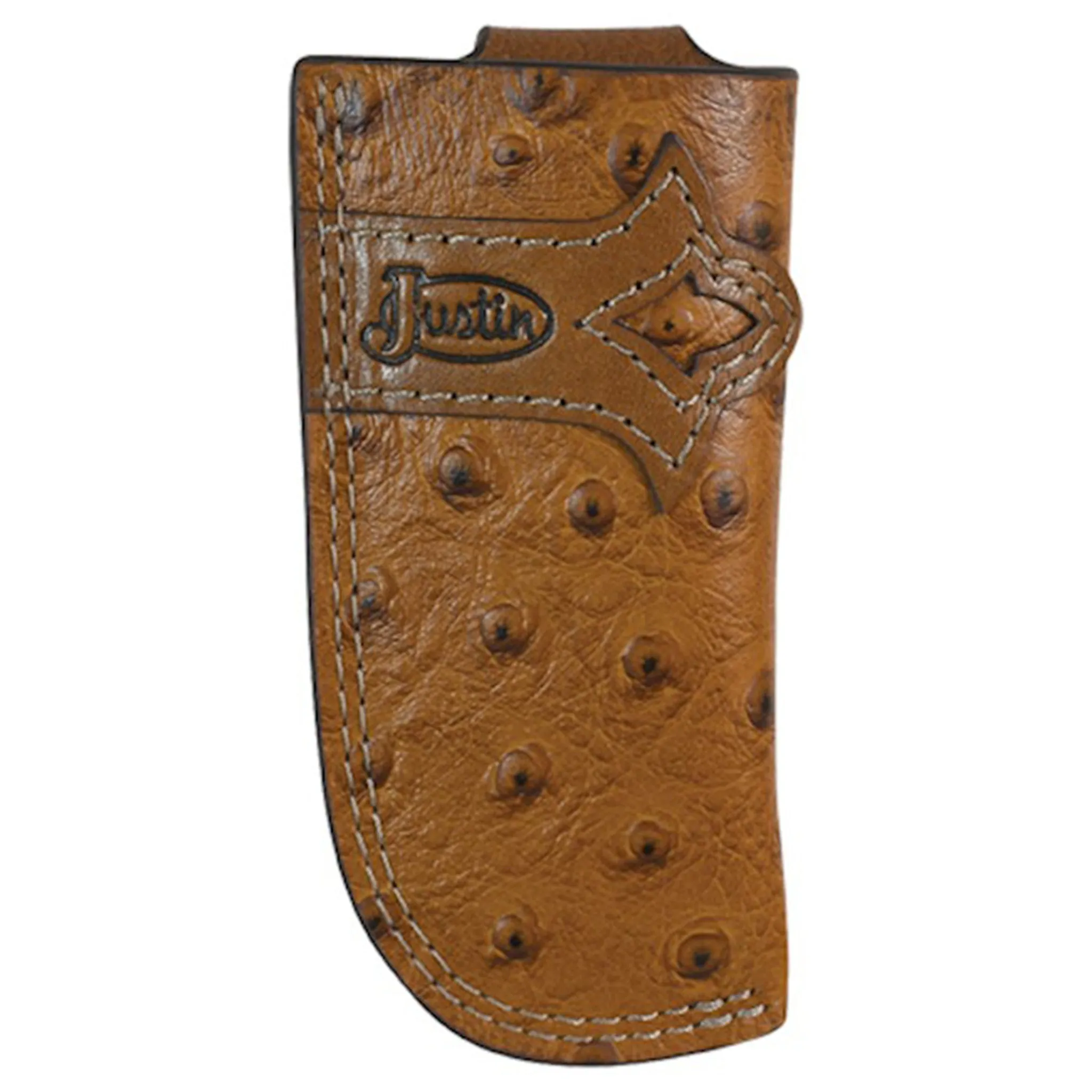 Justin Ostrich Knife Sheath