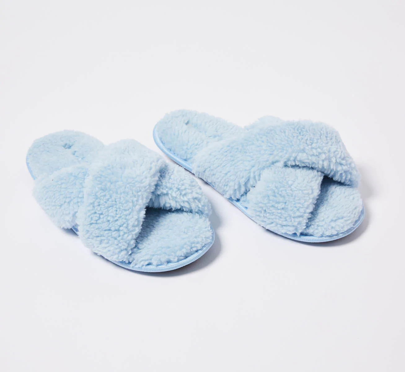 Kip & Co Boucle Adult Slippers - Egg Shell Blue