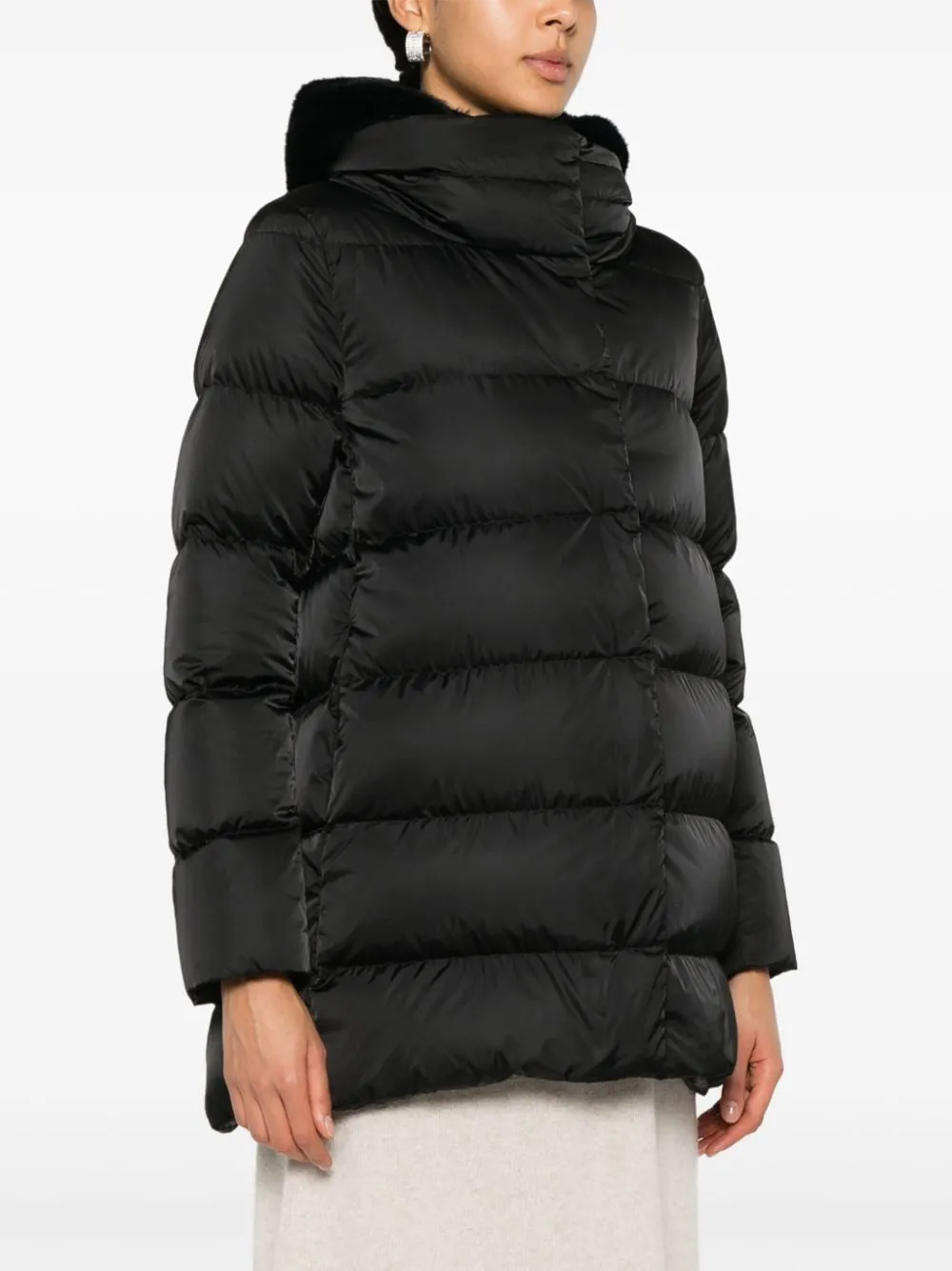 LAYERED DOWN JACKET