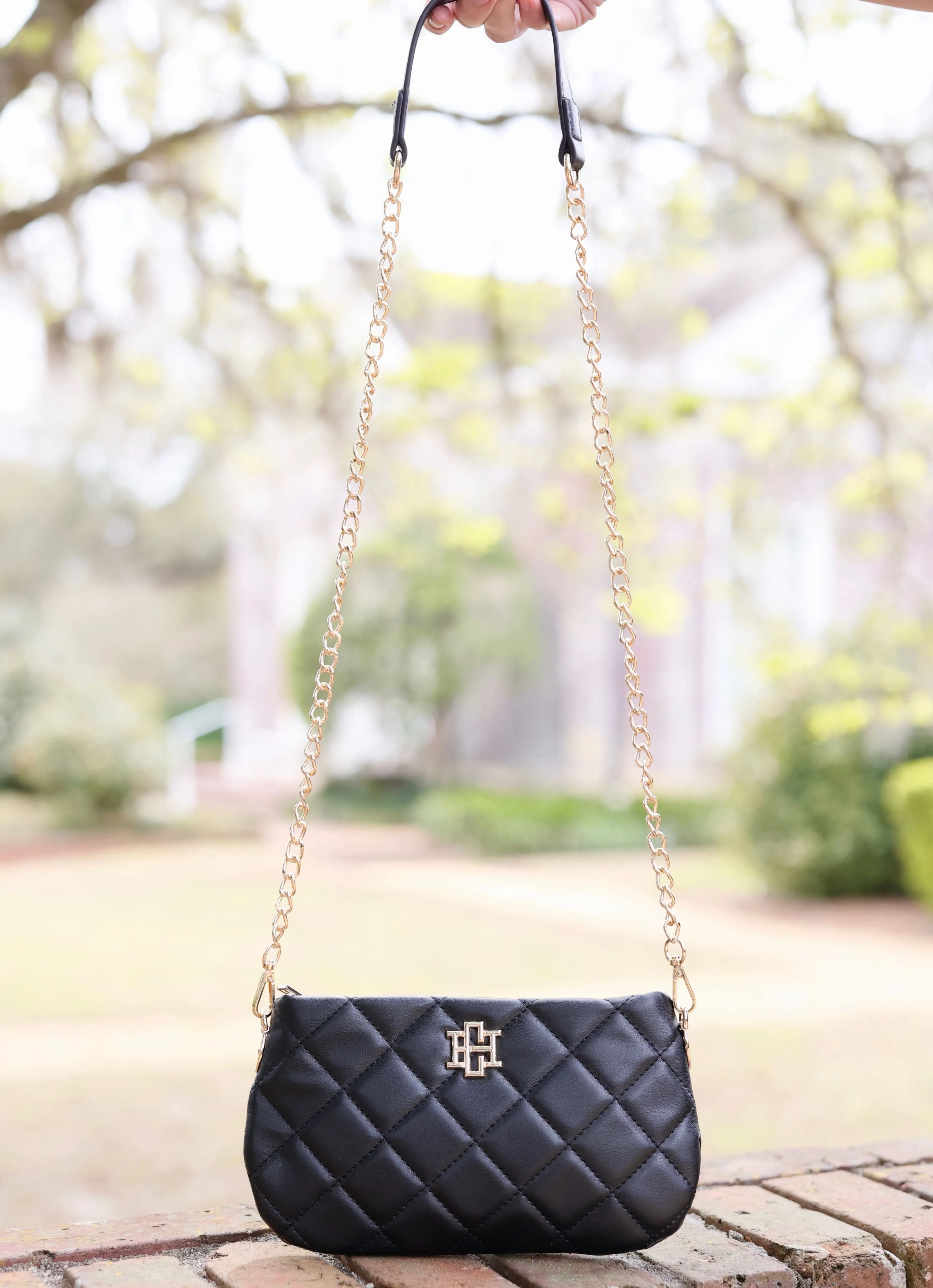 Livi Quilted Crossbody Black