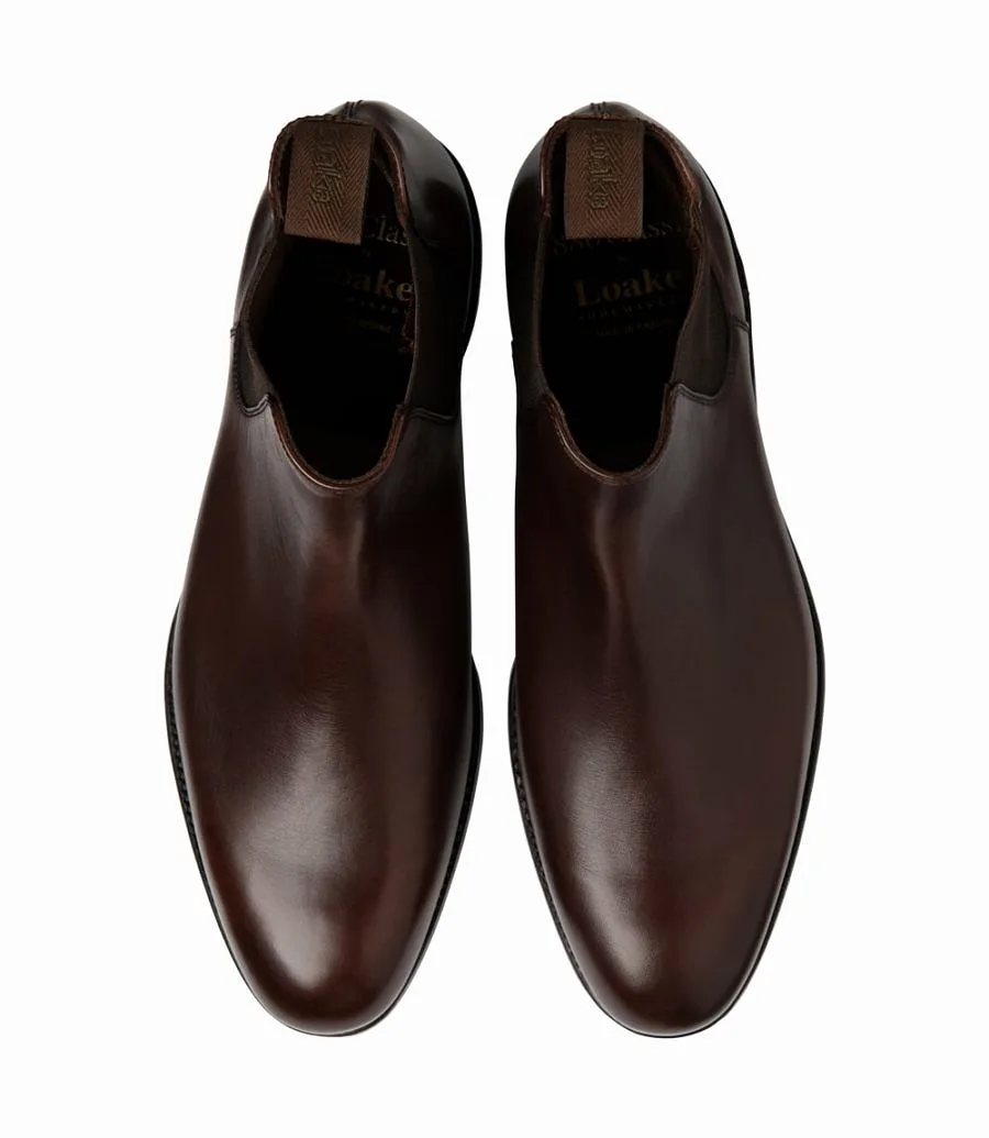 LOAKE - Coppergate Chelsea boot - Scorched Walnut