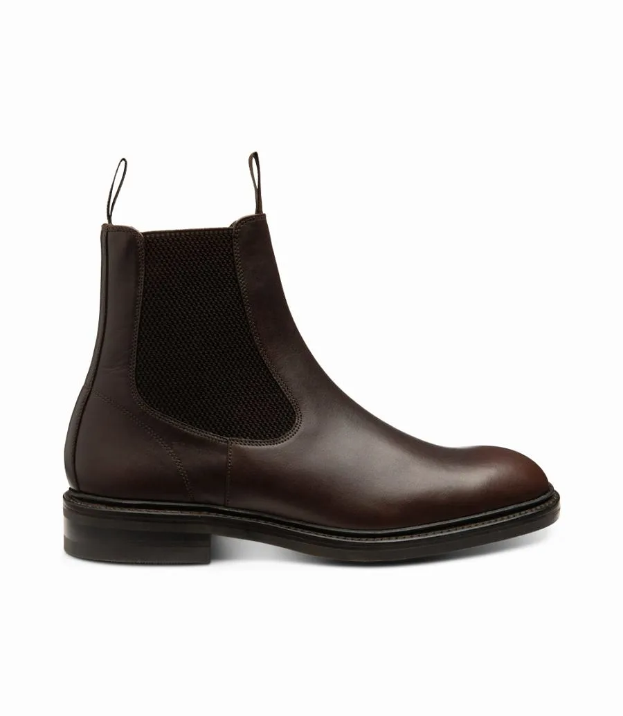 LOAKE - DINGLEY Premium Chelsea Boot - Dark Brown Calf