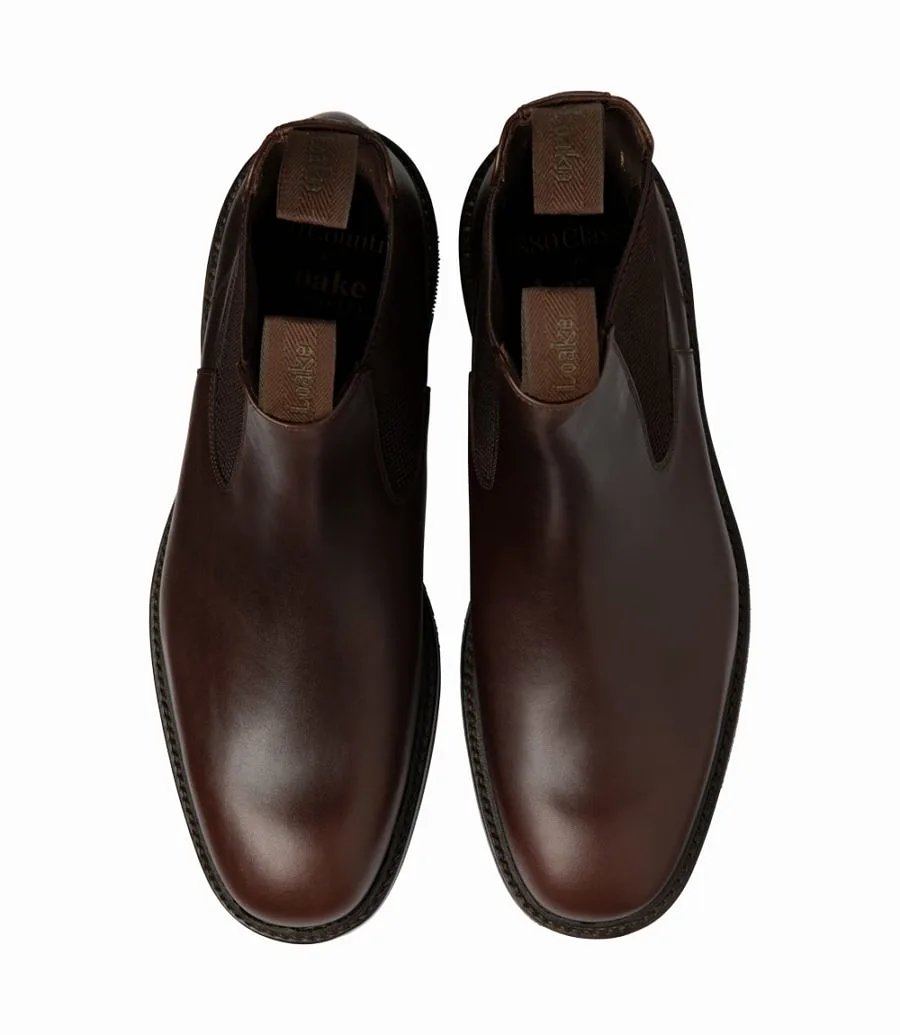 LOAKE - DINGLEY Premium Chelsea Boot - Dark Brown Calf