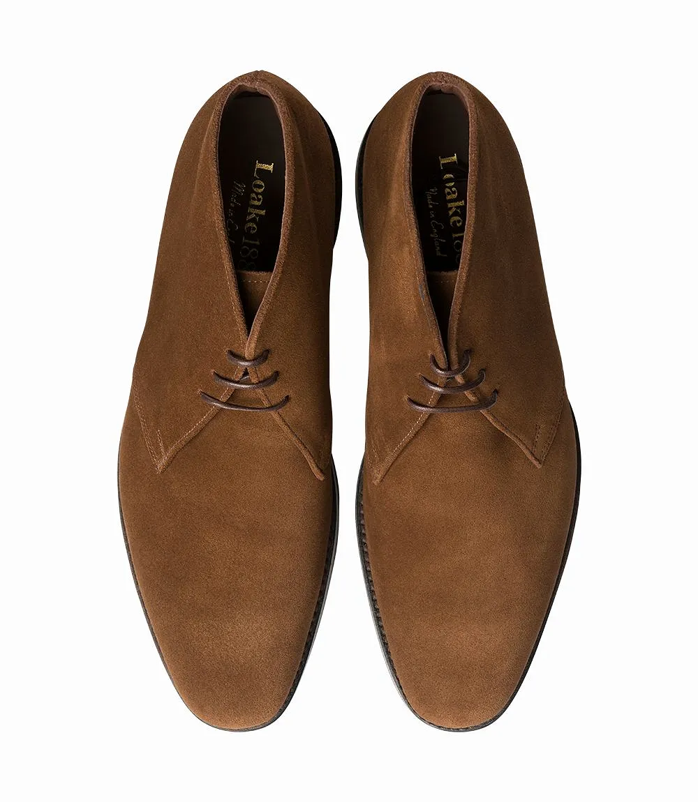 LOAKE Pimlico Chukka Suede Boot - Brown