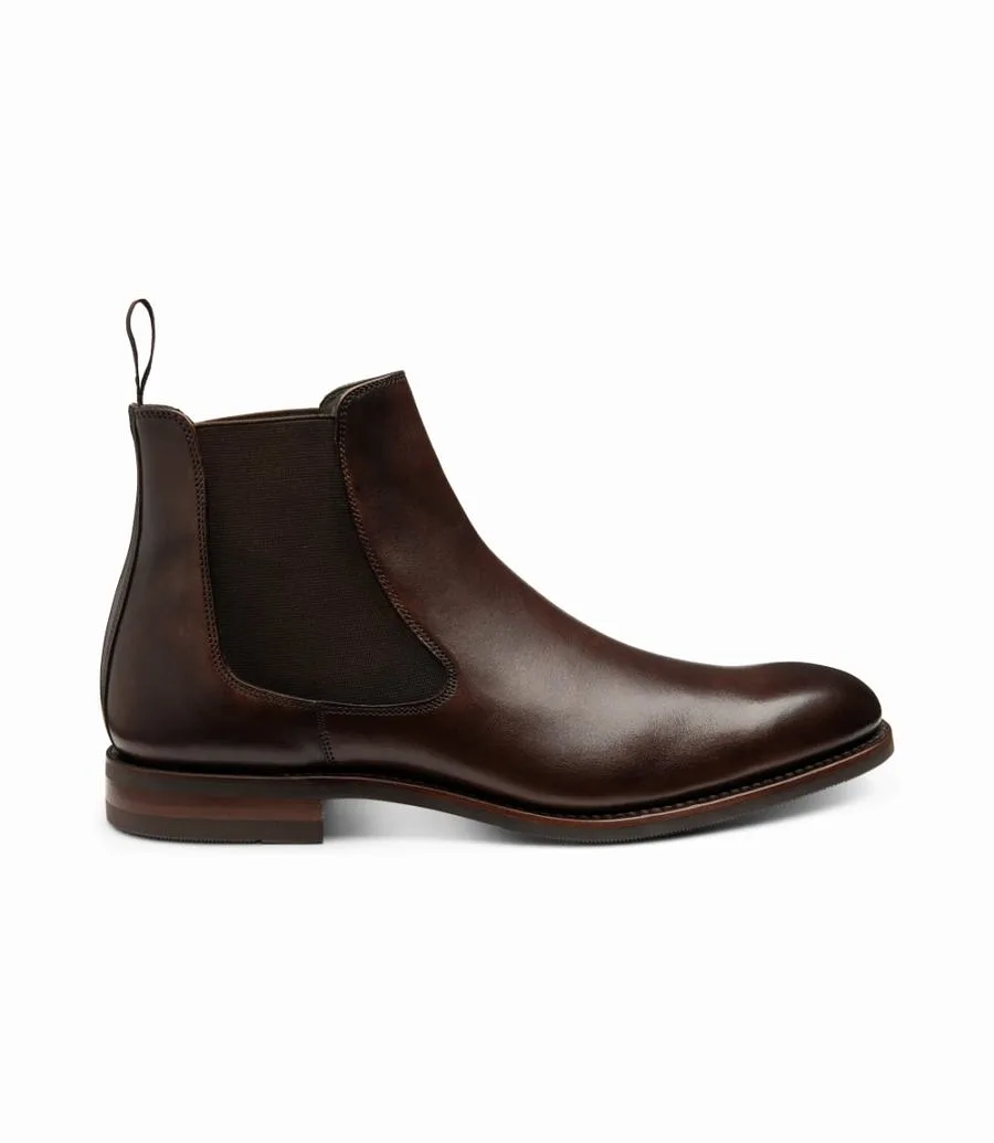 LOAKE - Wareing Premium Chelsea boot - Dark Brown