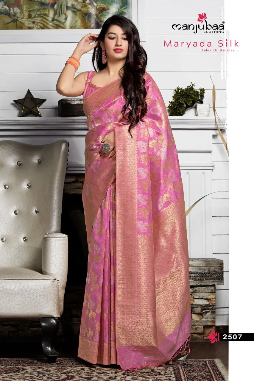 Manjubaa Presents Maryada Silk Fancy Designer Sarees