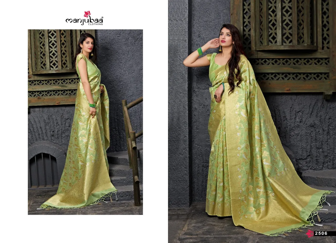 Manjubaa Presents Maryada Silk Fancy Designer Sarees