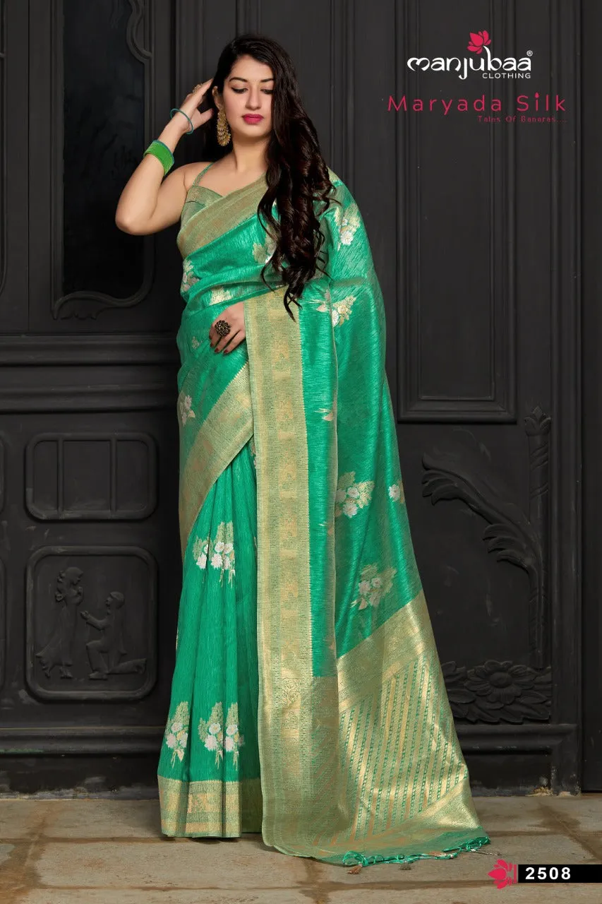 Manjubaa Presents Maryada Silk Fancy Designer Sarees