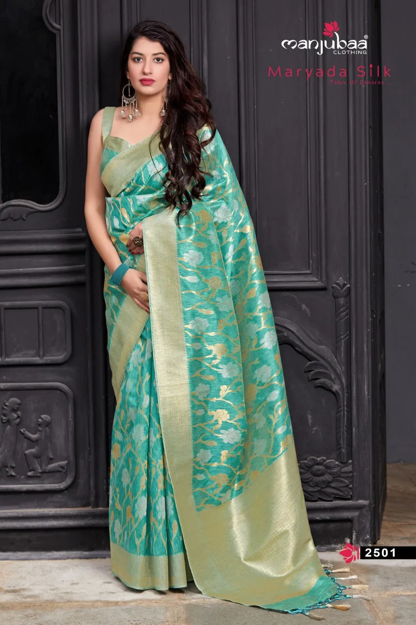 Manjubaa Presents Maryada Silk Fancy Designer Sarees