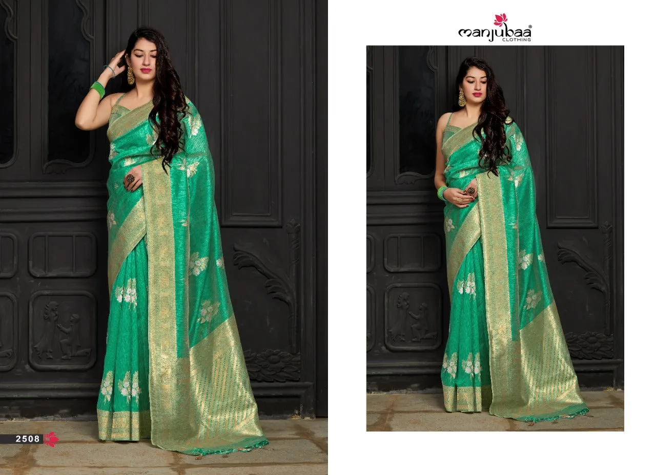 Manjubaa Presents Maryada Silk Fancy Designer Sarees