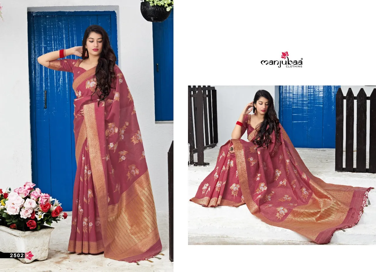 Manjubaa Presents Maryada Silk Fancy Designer Sarees