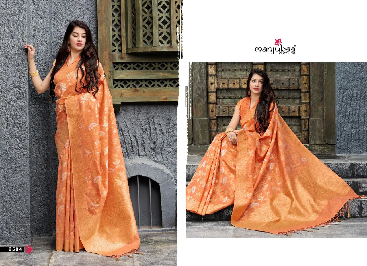 Manjubaa Presents Maryada Silk Fancy Designer Sarees