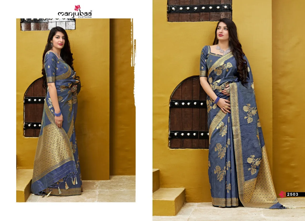 Manjubaa Presents Maryada Silk Fancy Designer Sarees