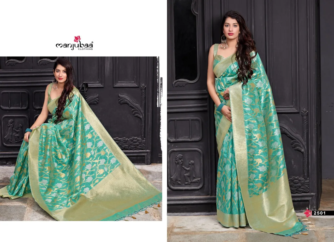 Manjubaa Presents Maryada Silk Fancy Designer Sarees