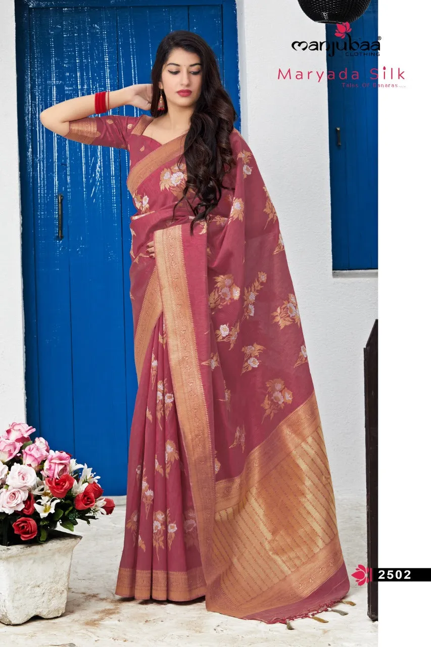 Manjubaa Presents Maryada Silk Fancy Designer Sarees