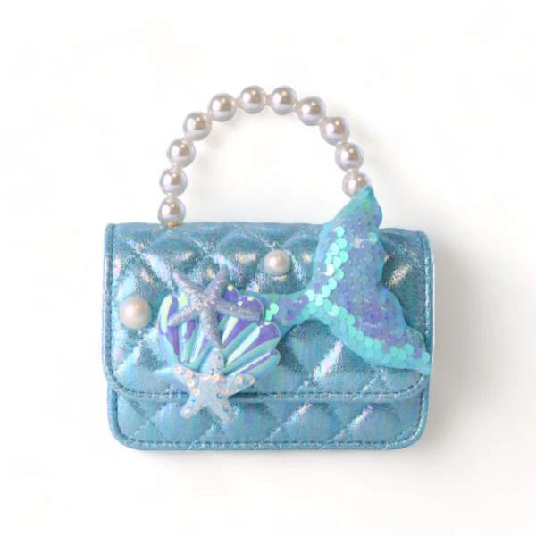 Mermaid Shiny Quilted Purse