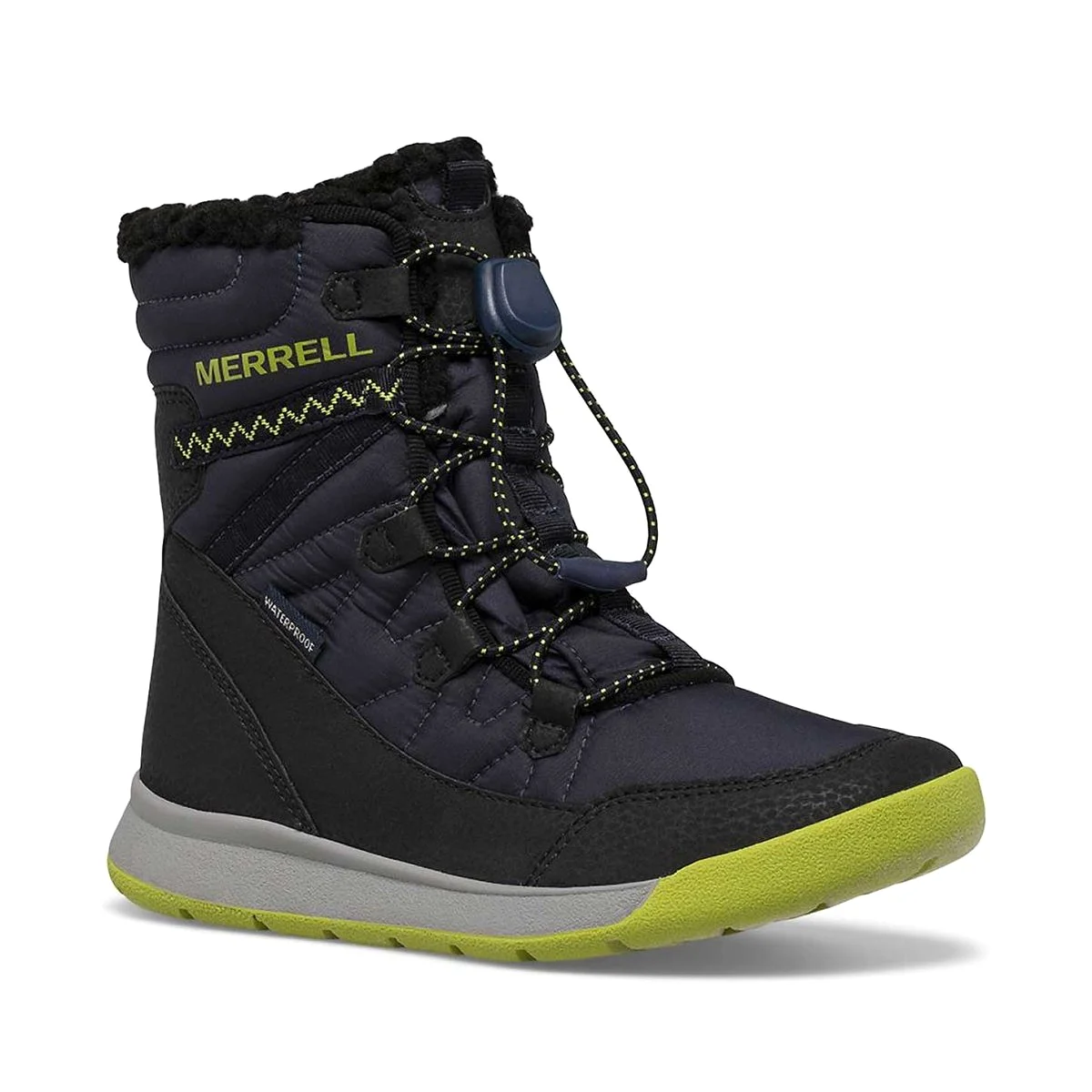 Merrell Boy's Snow Crush Navy/Green Waterproof