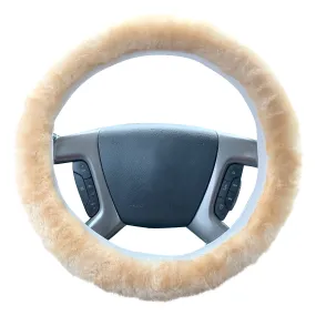 Natural Sheepskin Steering Wheel Cover