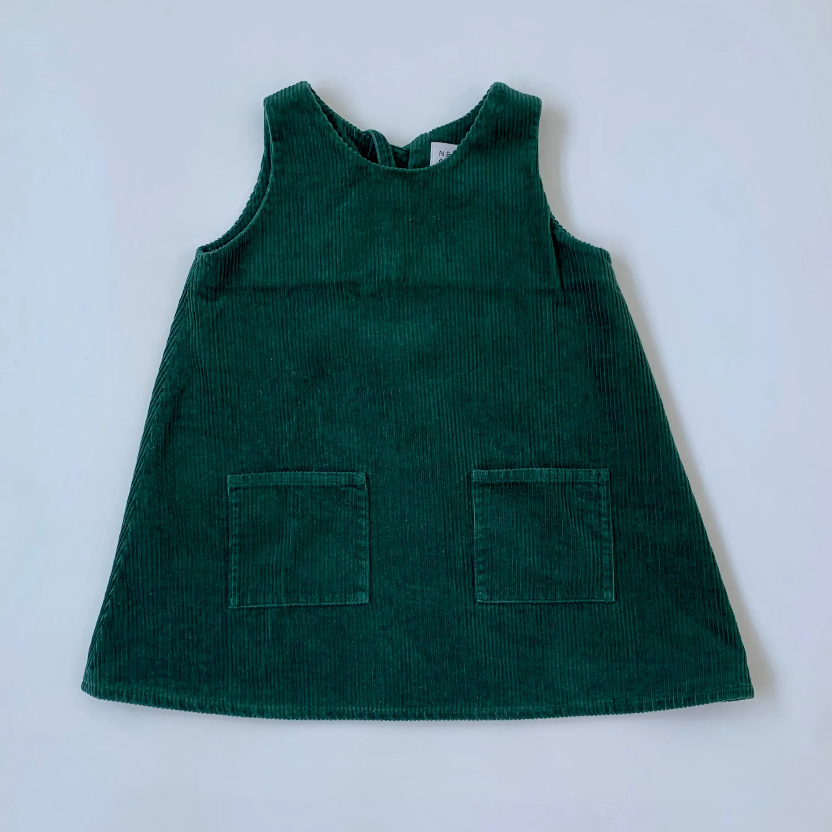 Nellie Quats Forest Green Cord Dress:  5-6 Years