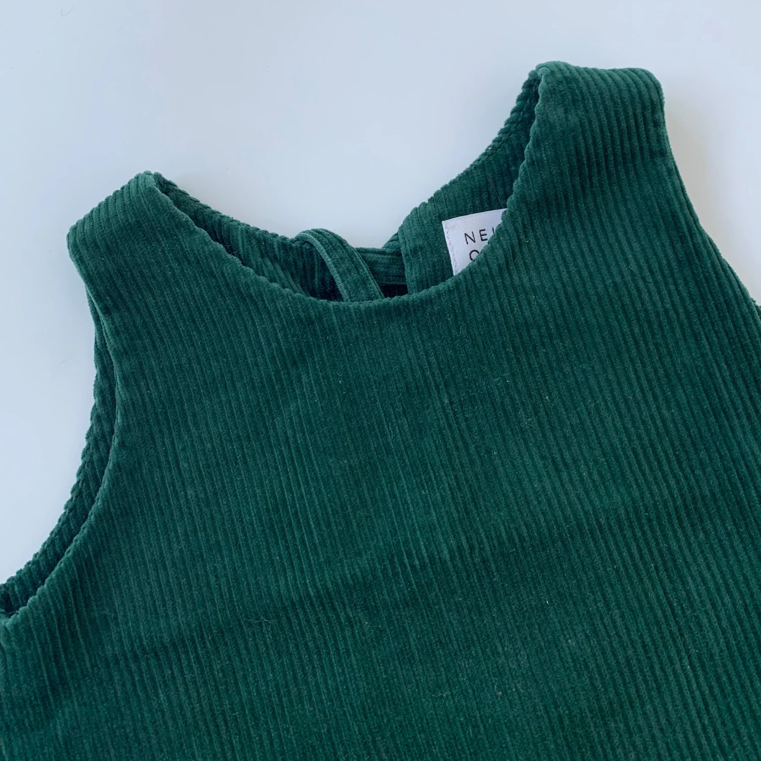 Nellie Quats Forest Green Cord Dress:  5-6 Years