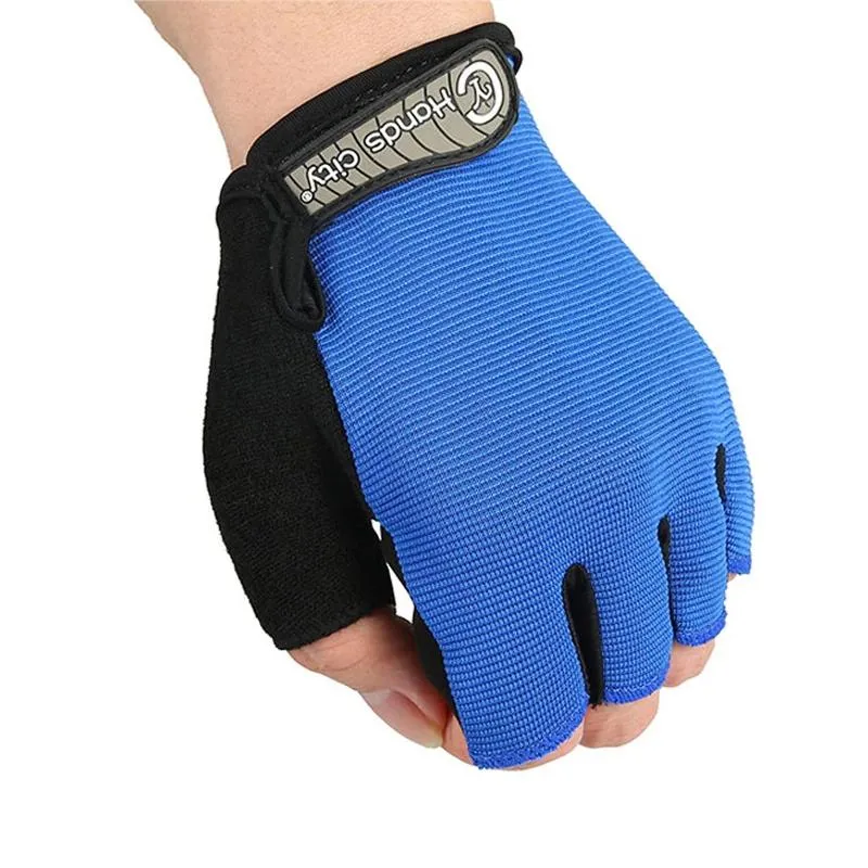 New Stylish Anti-slip Gel Half Finger Gloves