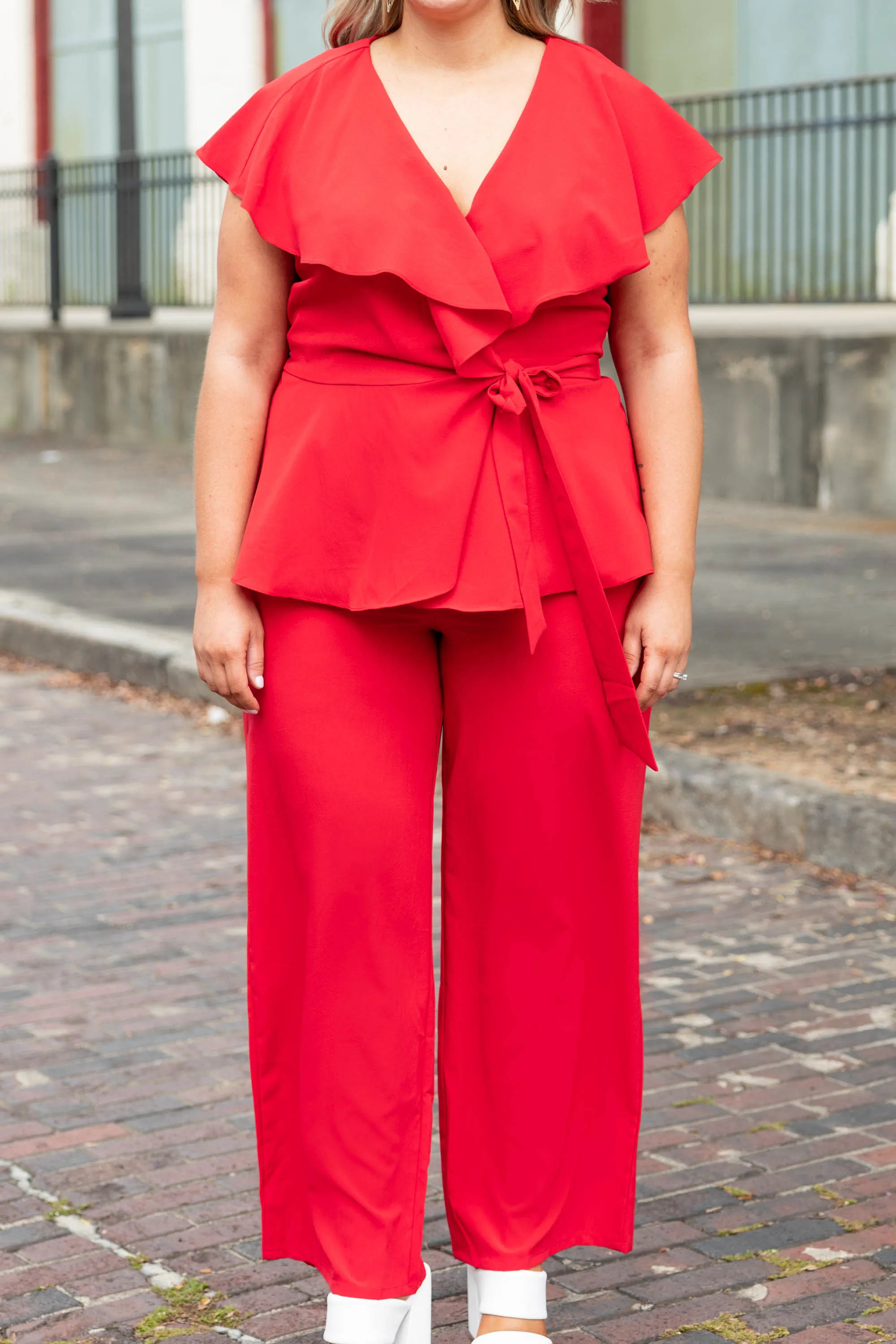 Next Level Class Jumpsuit, Red