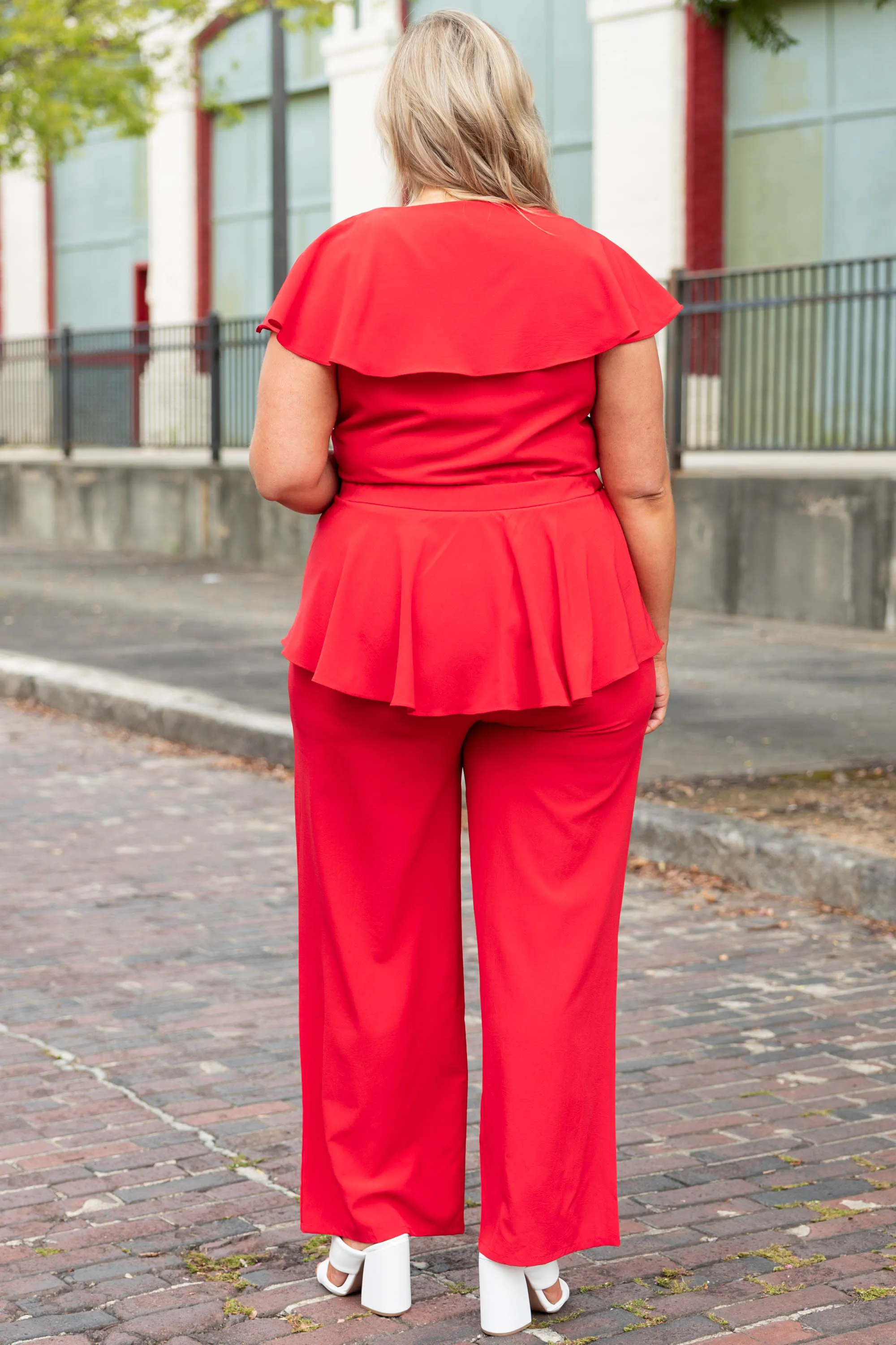 Next Level Class Jumpsuit, Red